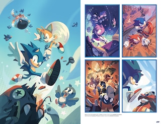Sample content_Sonic the Hedgehog: The IDW Comic Covers, Vol. 1