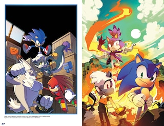 Sample content 2_Sonic the Hedgehog: The IDW Comic Covers, Vol. 1