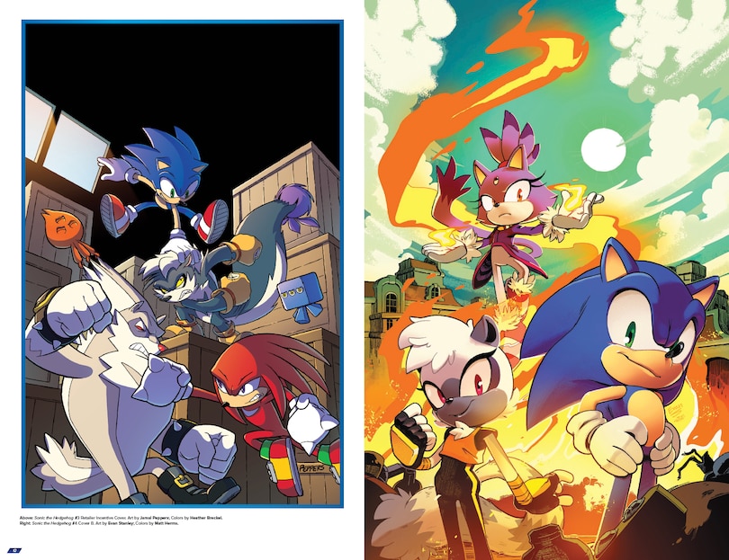Sample content 2_Sonic the Hedgehog: The IDW Comic Covers, Vol. 1