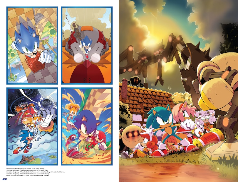 Sample content 4_Sonic the Hedgehog: The IDW Comic Covers, Vol. 1