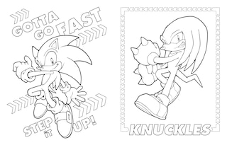 Aper&ccedil;u du contenu 2_Sonic The Hedgehog: The Official Coloring Book