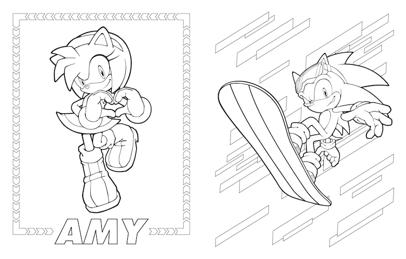 Aper&ccedil;u du contenu 3_Sonic The Hedgehog: The Official Coloring Book