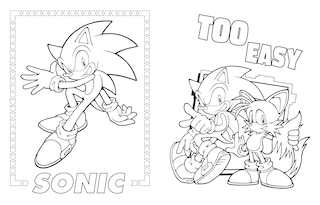 Aper&ccedil;u du contenu 4_Sonic The Hedgehog: The Official Coloring Book