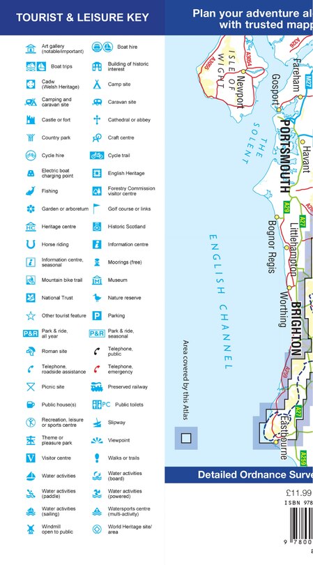 Back cover_South Downs Way: with Ordnance Survey mapping (A-Z Adventure Series)