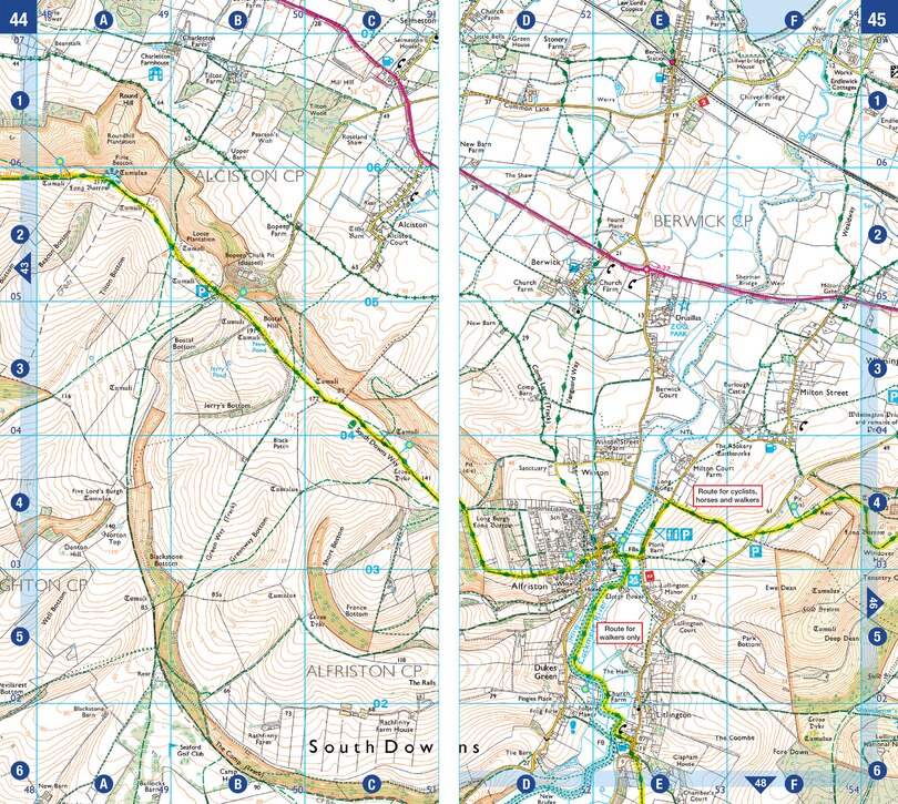 Sample content_South Downs Way: with Ordnance Survey mapping (A-Z Adventure Series)