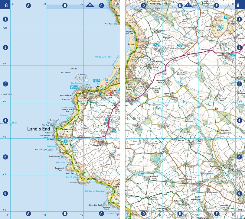 Aperçu du contenu 3_South West Coast Path 2 – North Cornwall: with Ordnance Survey mapping (A-Z Adventure Series)