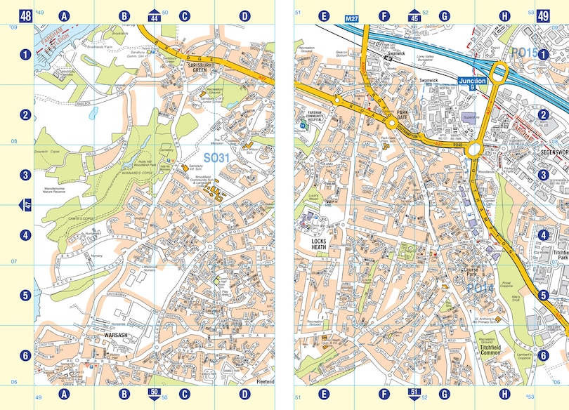 Sample content 4_Southampton A-Z Street Atlas: Accurate street map for easy navigation