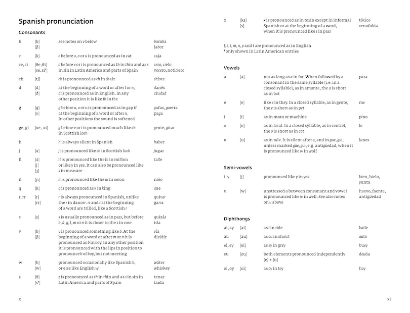 Sample content 3_Spanish Dictionary and Grammar