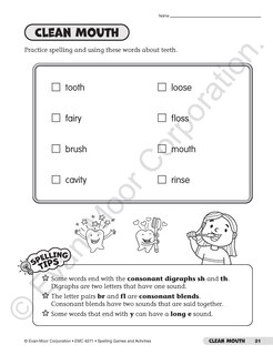 Sample content 3_Spelling Games and Activities, Grade 1 Teacher Resource