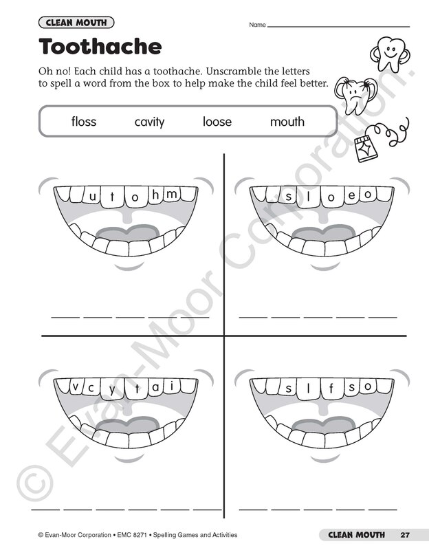 Sample content 4_Spelling Games and Activities, Grade 1 Teacher Resource