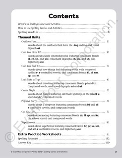 Sample content_Spelling Games and Activities, Grade 2 Teacher Resource