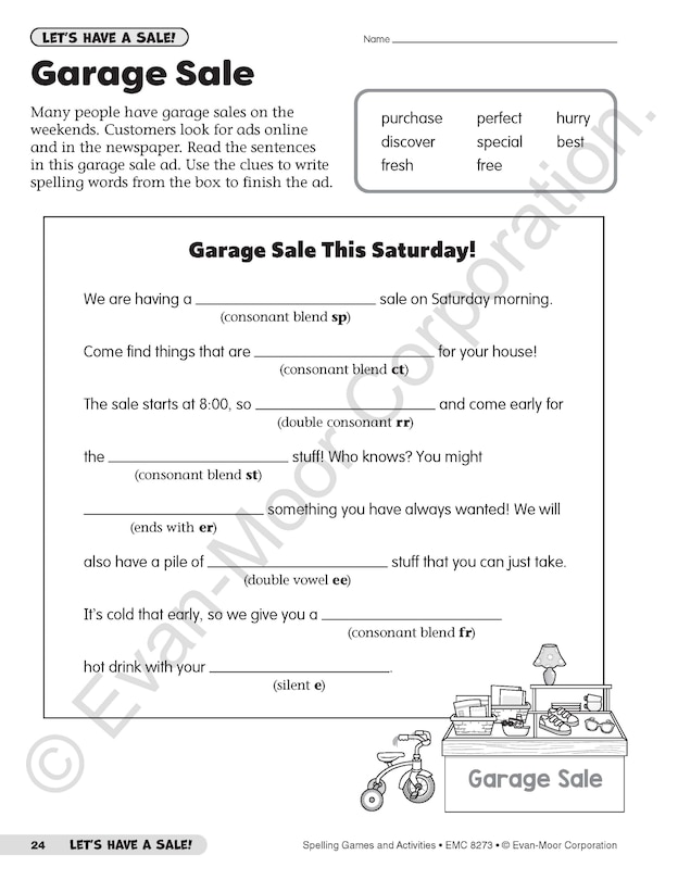 Sample content 4_Spelling Games and Activities, Grade 3 Teacher Resource