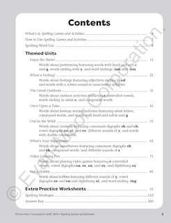 Sample content_Spelling Games and Activities, Grade 4 Teacher Resource