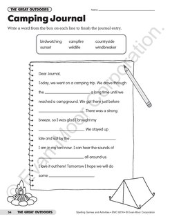 Sample content 4_Spelling Games and Activities, Grade 4 Teacher Resource