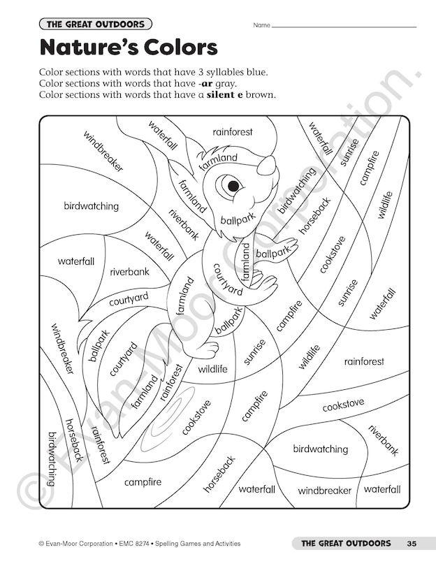 Sample content 5_Spelling Games and Activities, Grade 4 Teacher Resource