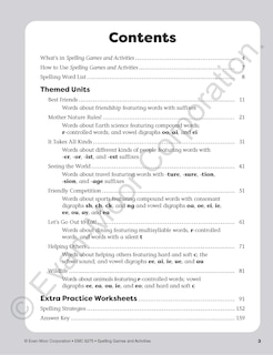 Sample content_Spelling Games and Activities, Grade 5 Teacher Resource