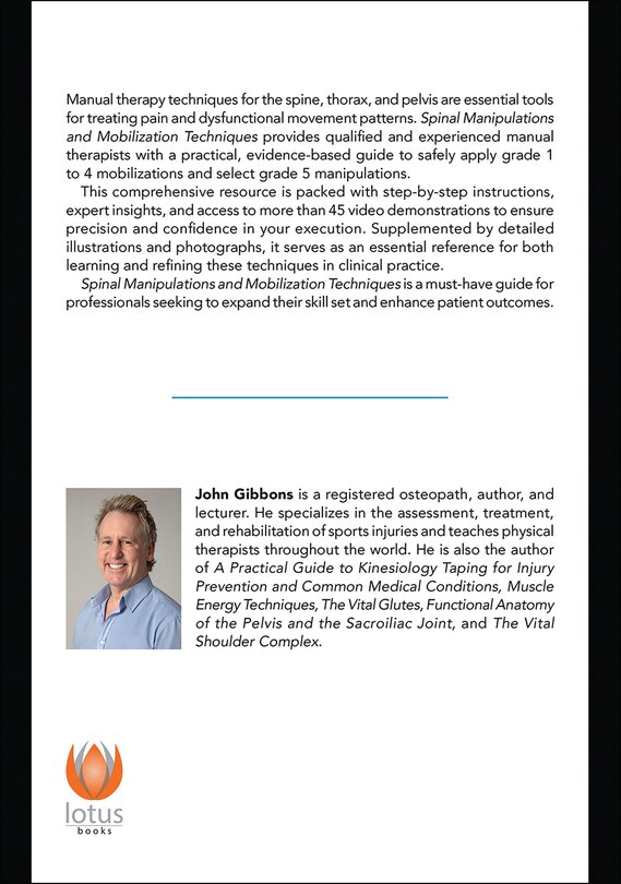 Couverture arri&egrave;re_Spinal Manipulations and Mobilization Techniques