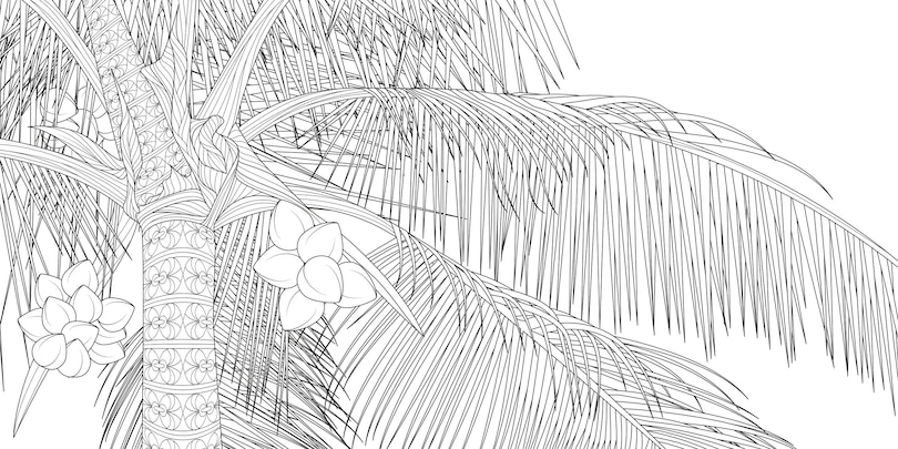 Sample content 3_The Splendor of Trees Coloring Book