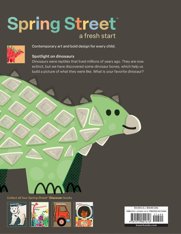 Couverture arrière_Spring Street Discover: Dinosaurs