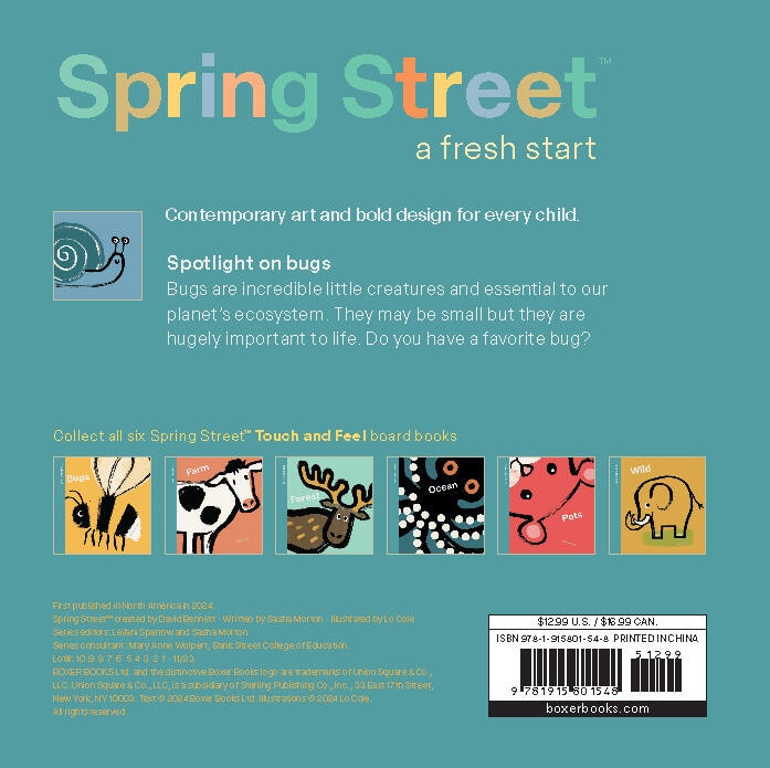 Back cover_Spring Street Touch and Feel: Bugs