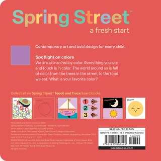 Back cover_Spring Street Touch and Trace: Colors