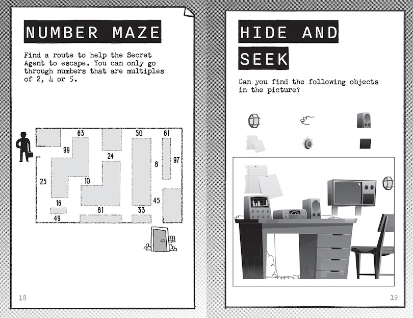 Sample content 2_Spy Agency Puzzle Book – The Hidden Hacker: Solve puzzles, crack codes and take on a top secret mission