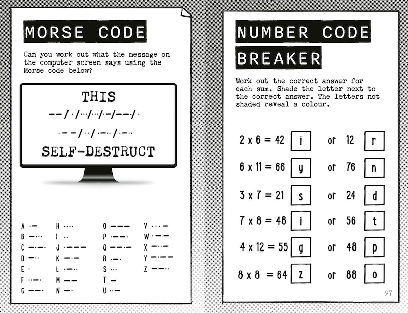 Aperçu du contenu 3_Spy Agency Puzzle Book – The Risky Rescue