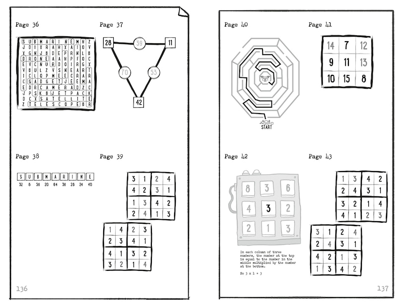 Aperçu du contenu 4_Spy Agency Puzzle Book – The Risky Rescue