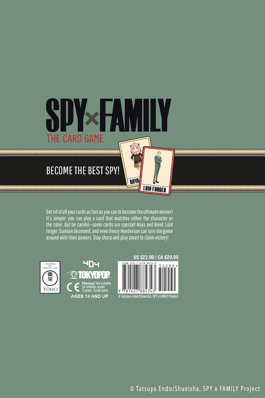 Back cover_SPY x FAMILY S1 Card Game