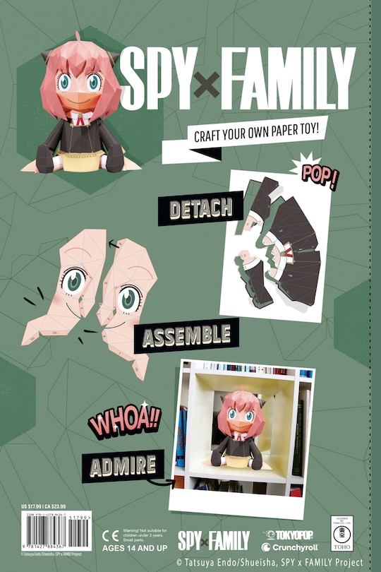 Back cover_SPY x FAMILY S1 Novelty Book: Anya's Papertoy