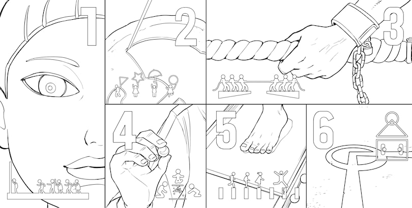 Sample content_Squid Game: The Official Coloring Book
