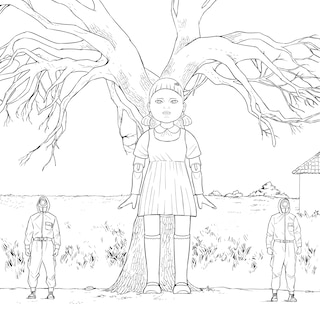 Sample content 5_Squid Game: The Official Coloring Book