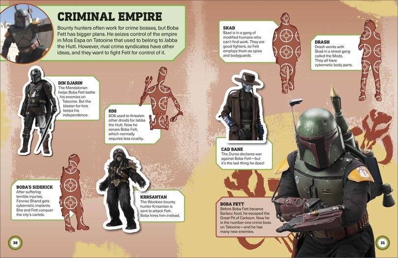 Aper&ccedil;u du contenu_Star Wars Bounty Hunters Ultimate Sticker Collection