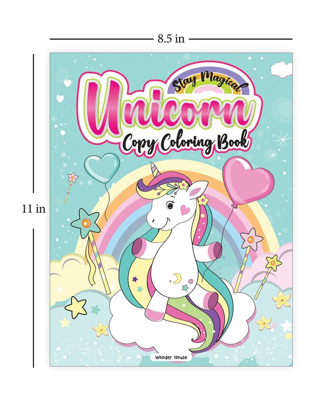 Aper&ccedil;u du contenu 4_Stay Magical Unicorn Copy Coloring Book: Fun Activity Books For Children