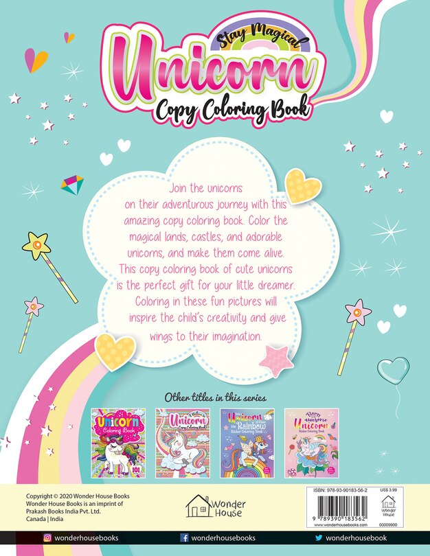 Aper&ccedil;u du contenu 5_Stay Magical Unicorn Copy Coloring Book: Fun Activity Books For Children