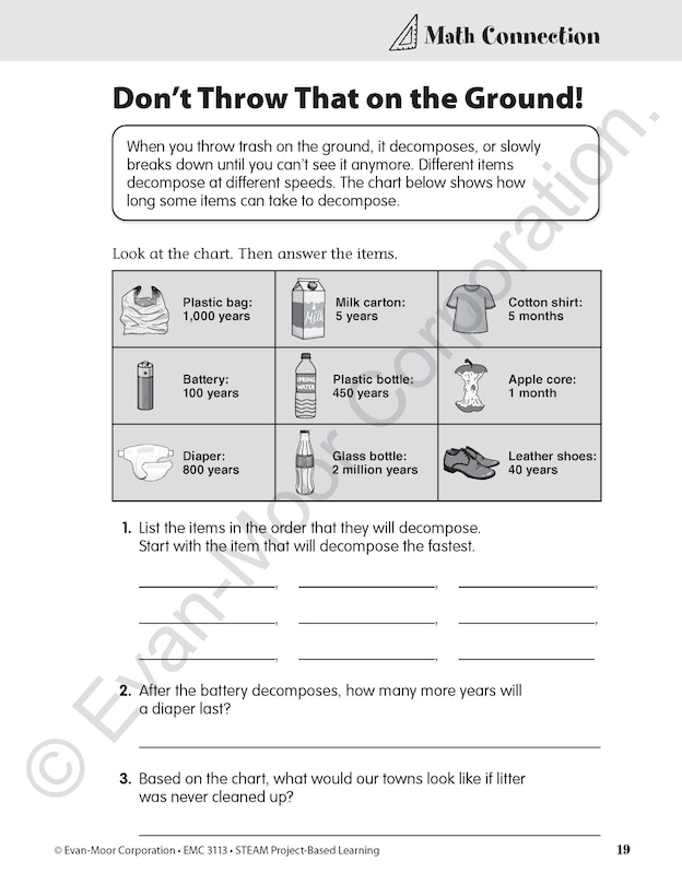 Aperçu du contenu 4_STEAM Project-Based Learning, Grade 3 Teacher Resource