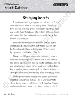 Aper&ccedil;u du contenu 2_Stem Lessons and Challenges, Grade 1