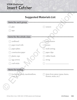 Aper&ccedil;u du contenu 5_Stem Lessons and Challenges, Grade 1