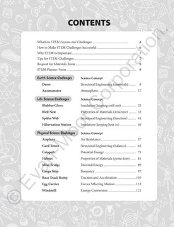 Aperçu du contenu_STEM Lessons and Challenges, Grade 3 Teacher Resource