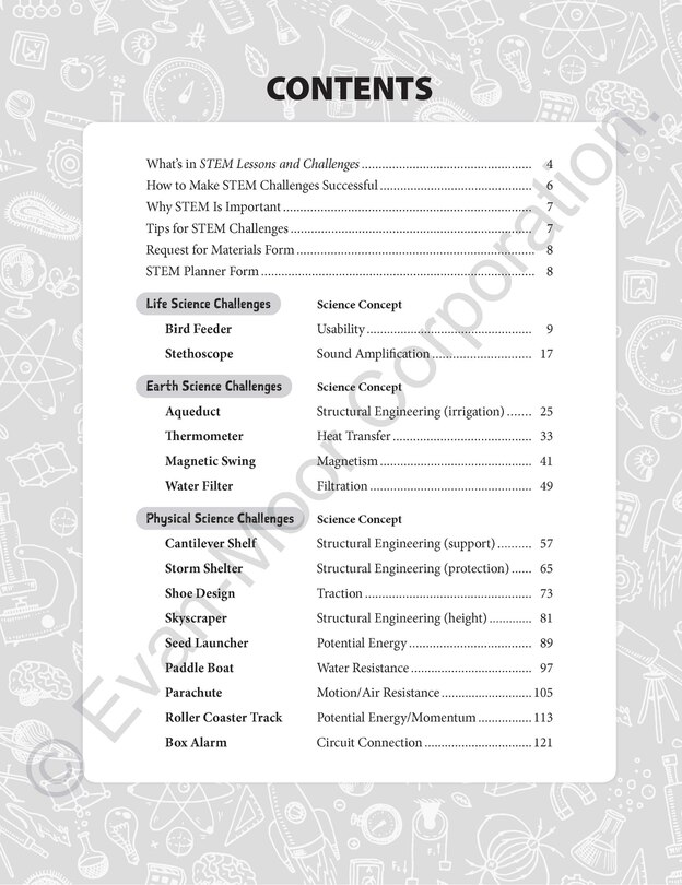 Aperçu du contenu_STEM Lessons and Challenges, Grade 4 Teacher Resource