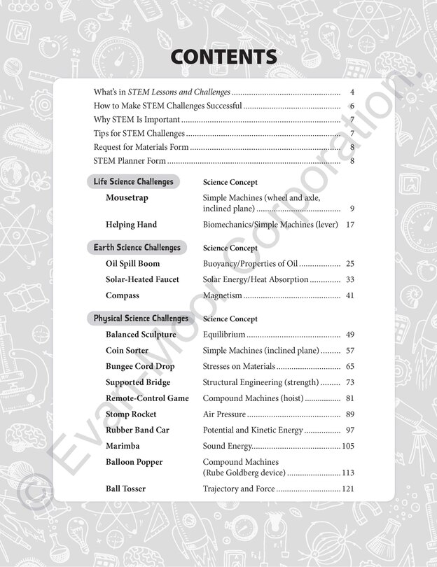 Aperçu du contenu_STEM Lessons and Challenges, Grade 5 Teacher Resource