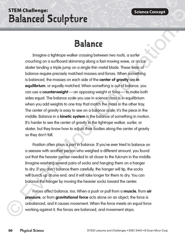 Aperçu du contenu 3_STEM Lessons and Challenges, Grade 5 Teacher Resource