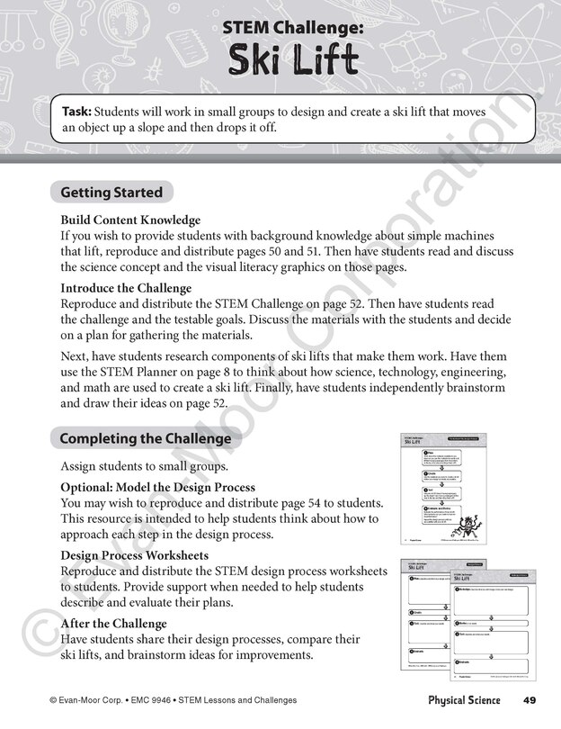 Aperçu du contenu 2_STEM Lessons and Challenges, Grade 6 Teacher Resource