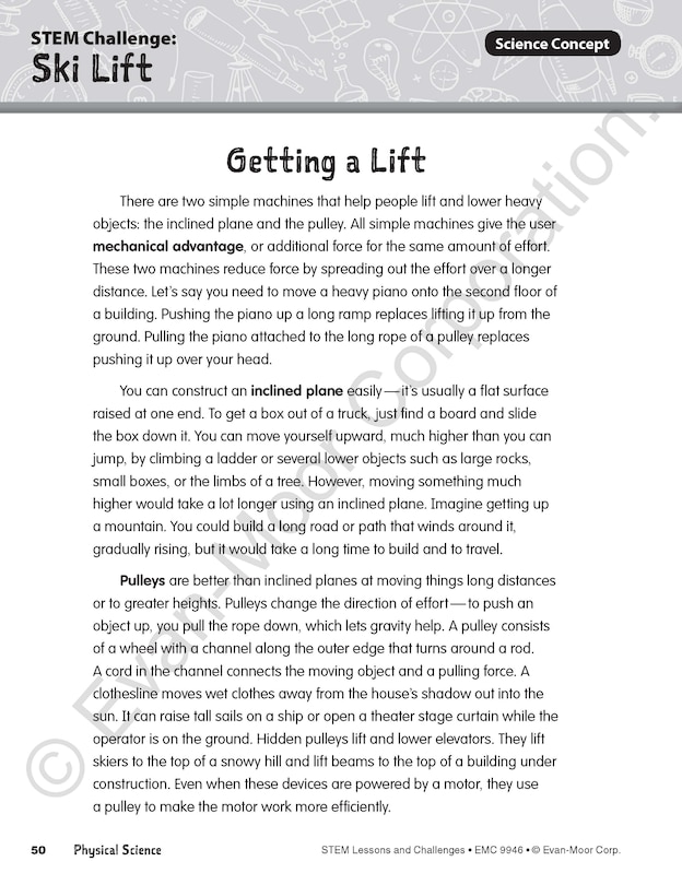 Aperçu du contenu 3_STEM Lessons and Challenges, Grade 6 Teacher Resource