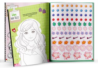 Aper&ccedil;u du contenu_Stick and Style - Hair cuts & Do ups (Sticker Activity Book)