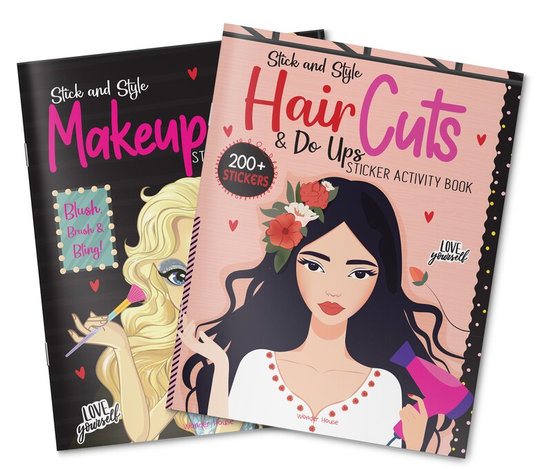 Aper&ccedil;u du contenu 3_Stick and Style - Hair cuts & Do ups (Sticker Activity Book)