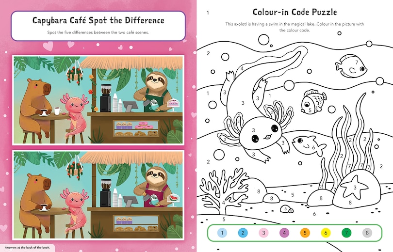 Sample content_Sticker Best Friends: Capybara and Axolotl