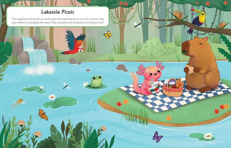 Sample content 3_Sticker Best Friends: Capybara and Axolotl