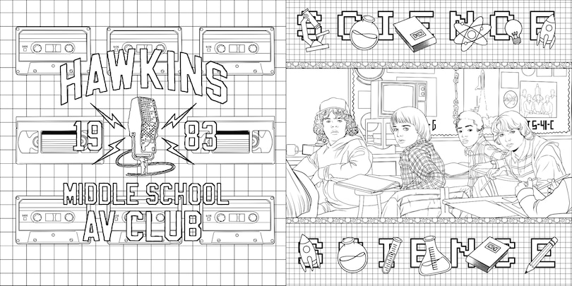 Aperçu du contenu 2_Stranger Things: The Complete Coloring Book (Color All Five Seasons!)