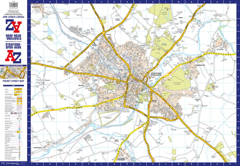 Aper&ccedil;u du contenu 2_Stratford-Upon-Avon A-Z Pocket Street Map